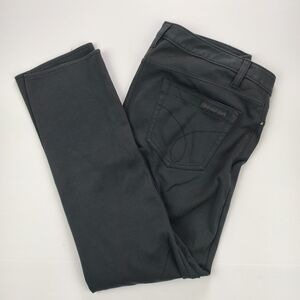 Calvin Klein Women's Jeans Black Straight Pants Size 12P Stretch Dress Up / Down